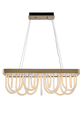 Modern Wavy Chandelier for Dining Room/Kitchen Island-Nobipets