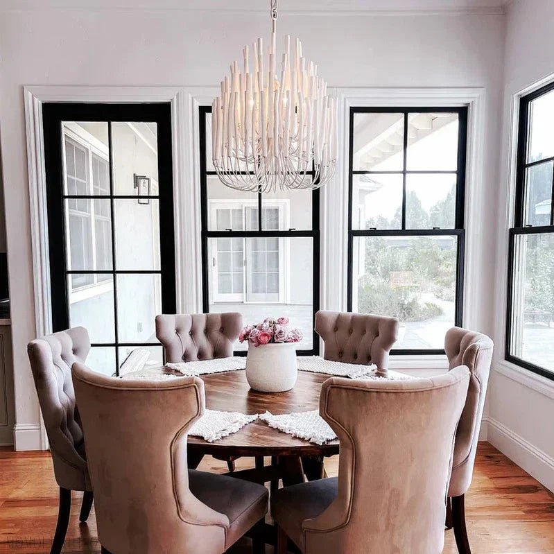 Arteriors Tilda Wide Alabaster Chandelier 21" 36"-Nobipets
