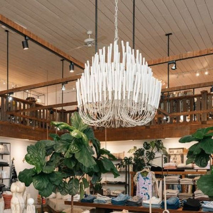 Arteriors Tilda Wide Alabaster Chandelier 21" 36"-Nobipets