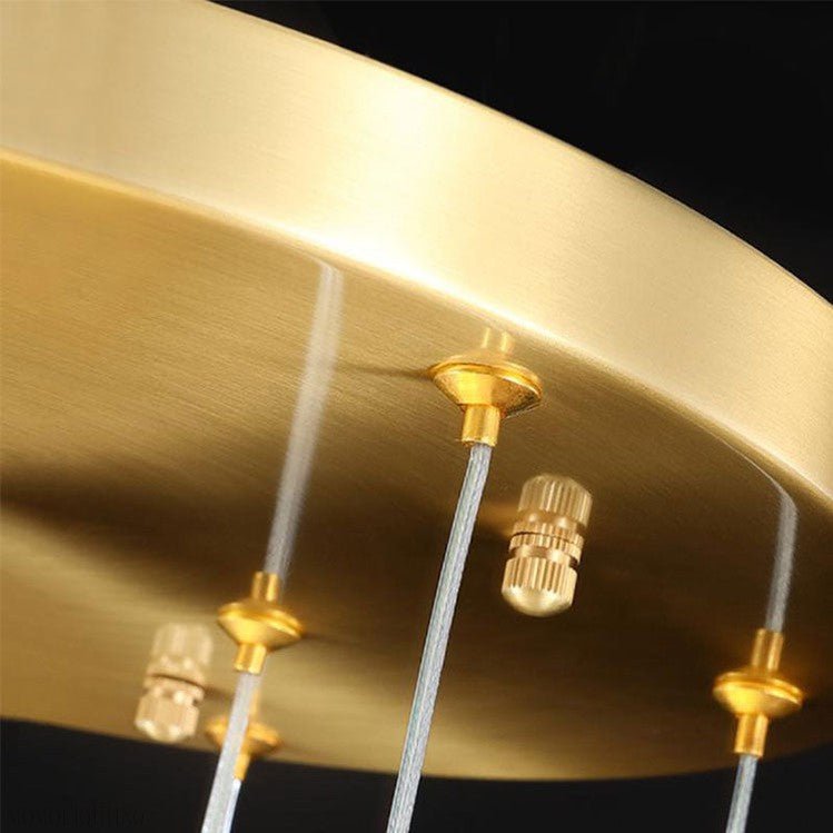 Molly Faceted Crystal Prisms Chandelier-Nobipets