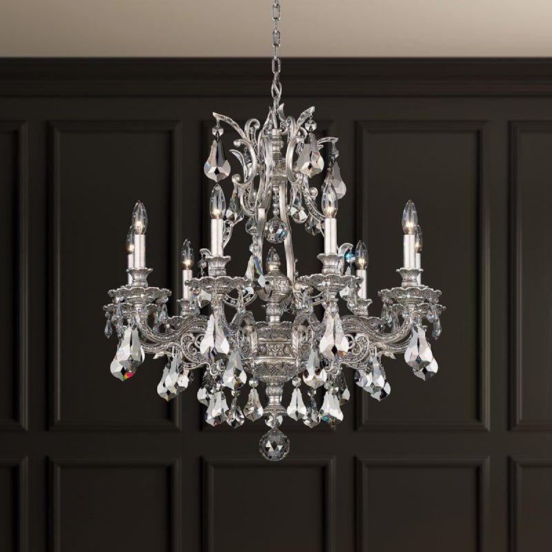 MOMO Crystal 6949 Sophia 9-lt 28" Chandelier