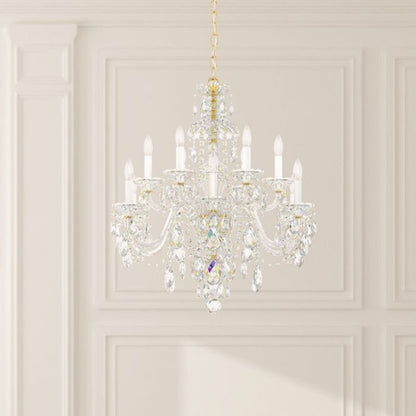 MOMO Crystal Chandelier 3601 Sterling 12-lt 29" Chandelier