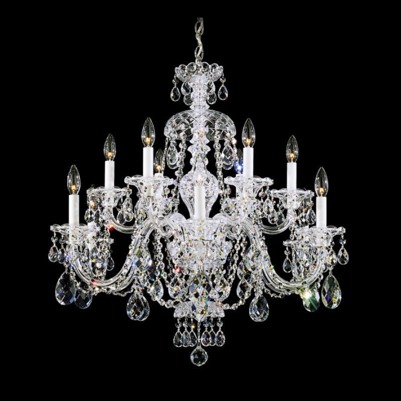 MOMO Crystal Chandelier 3601 Sterling 12-lt 29" Chandelier