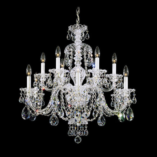 MOMO Crystal Chandelier 3601 Sterling 12-lt 29" Chandelier