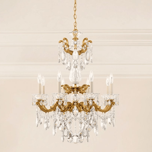 MOMO Crystal Chandelier 5007 La Scala 8-lt 25" Chandelier