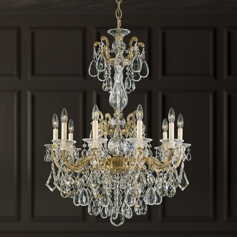 MOMO Crystal Chandelier 5008 La Scala 10-lt 28" Chandelier
