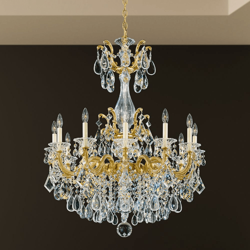 MOMO Crystal Chandelier 5011 La Scala 12-lt 33" Chandelier