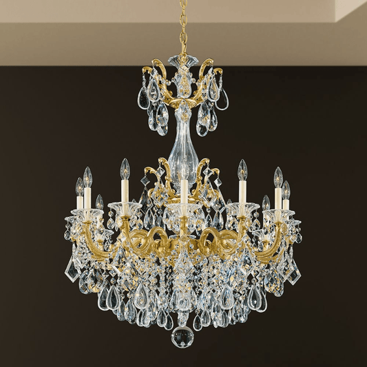 MOMO Crystal Chandelier 5011 La Scala 12-lt 33" Chandelier
