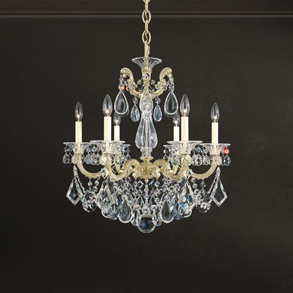 MOMO Crystal Chandelier 5072 La Scala 6-lt 23" Chandelier