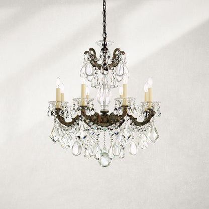 MOMO Crystal Chandelier 5073 La Scala 8-lt 25" Chandelier