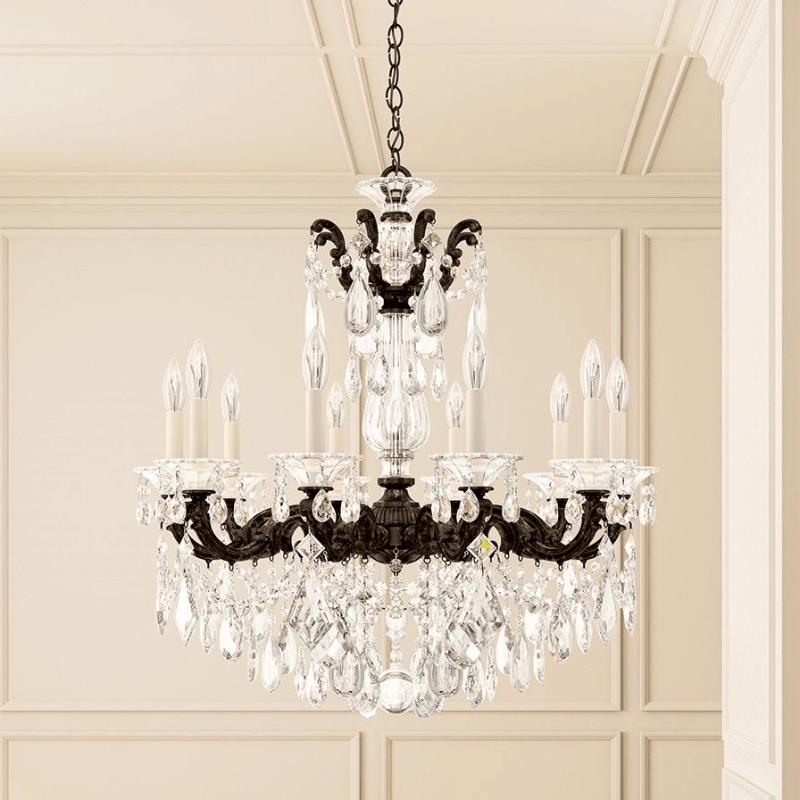 MOMO Crystal Chandelier 5074 La Scala 10-lt 28" Chandelier