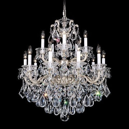 MOMO Crystal Chandelier 5075 La Scala 15-lt 28" Chandelier