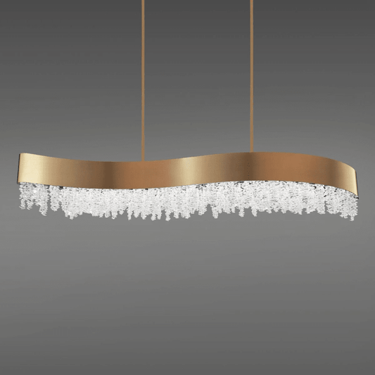MOMO Crystal Chandelier S3548 Soleil 1-lt 47" LED Island Light