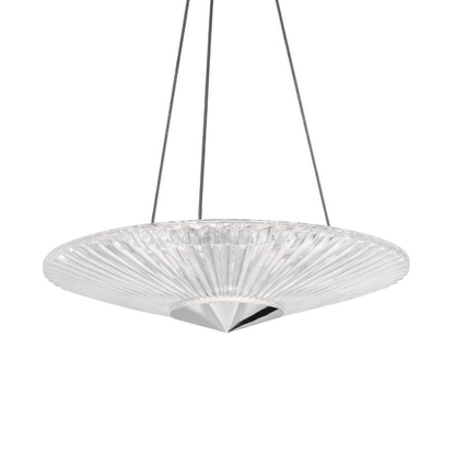 MOMO Crystal Chandelier S7224 Origami 1-lt 24" LED Pendant