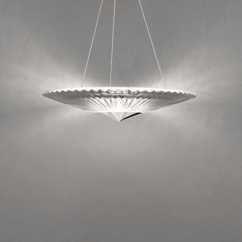 MOMO Crystal Chandelier S7224 Origami 1-lt 24" LED Pendant