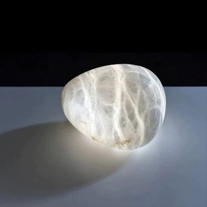 Moni Handcrafted Alabaster Pendant Light, Natural Stone Pendant
