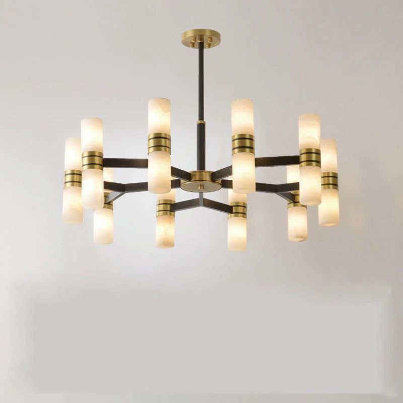 Moral Alabaster Round chandelier-Nobipets