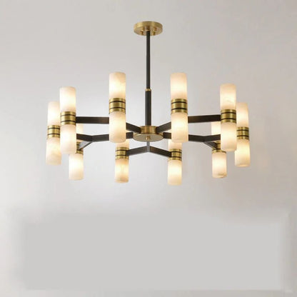 Moral Alabaster Round chandelier-Nobipets