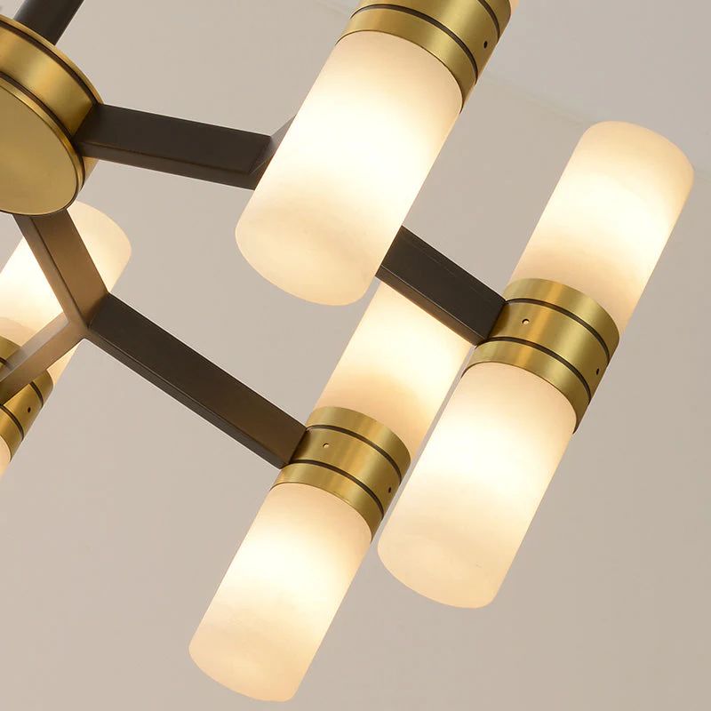Moral Alabaster Round chandelier-Nobipets