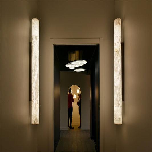 Charlene Marble Long wall sconce 46"H