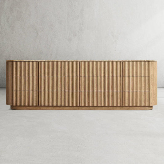 Mulholland Modern Stone 9-Drawer Dresser