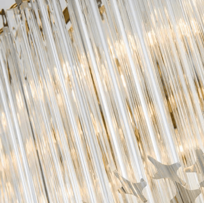 Multi-Tier Modern Light Luxury Crystal Rods Pendant Chandelier for Living Room/Bedroom/Foyer/Entrys-Nobipets