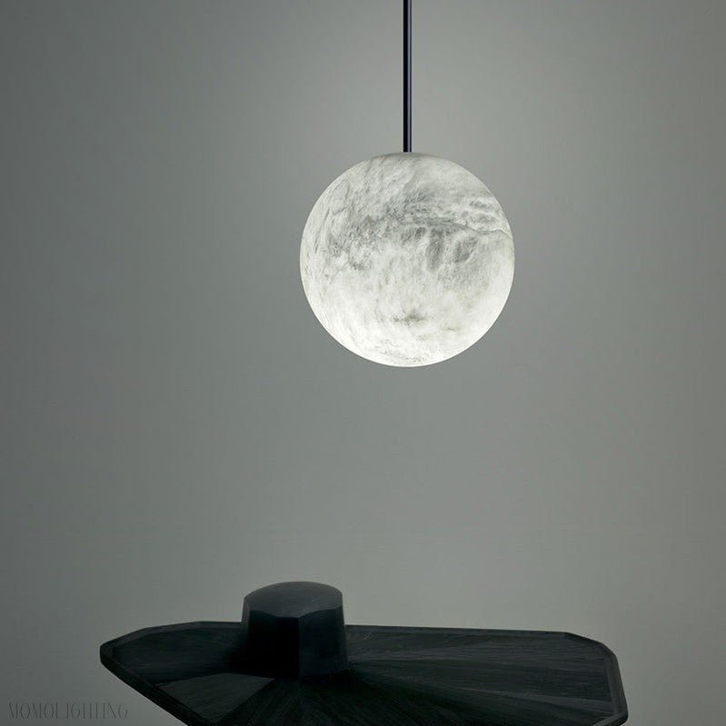 Nami Alabaster Sphere Multi-Light Chandelier-Nobipets