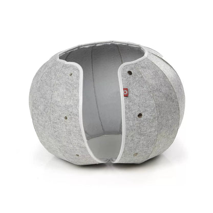 NapNest Spherical Cat Cave – Modern Round Hideout Bed for Cozy Cats
