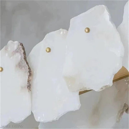 Nasile Alabaster Linear Chandelier-Nobipets