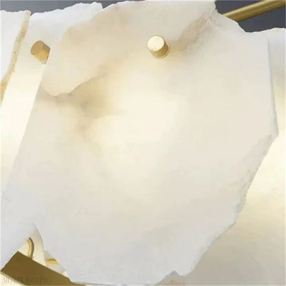 Nasile Alabaster Linear Chandelier-Nobipets
