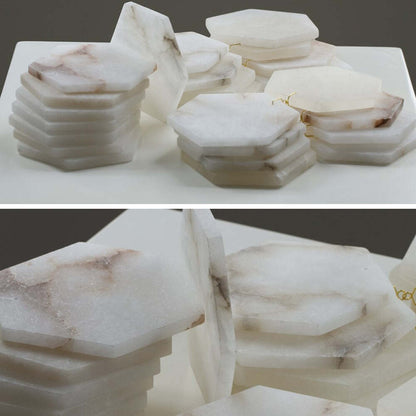 Natural Alabaster Modern Chandelier-Nobipets
