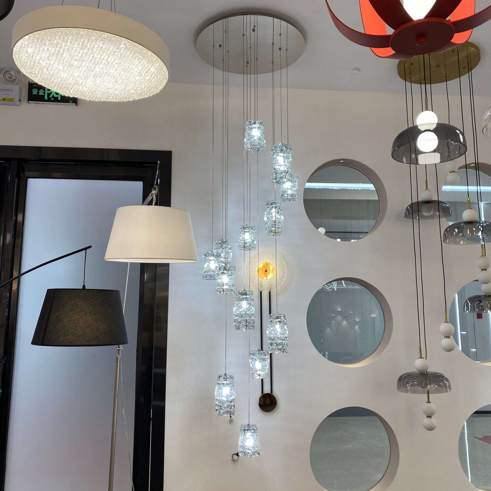 New Arrival Modern Crystal Chandelier for Staircase-Nobipets