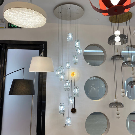 New Arrival Modern Crystal Chandelier for Staircase-Nobipets