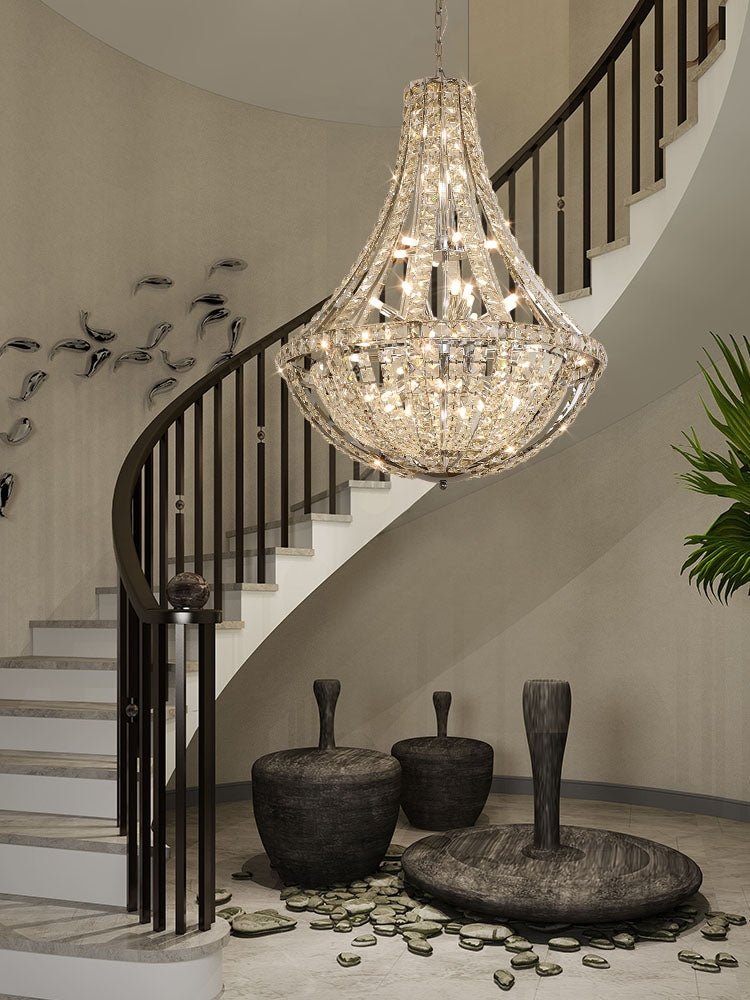 New Extra Large Luxury and Elegant Crystal Chandelier for Living Room/Staircase/Foyer/Villa/Duplex Hall-Nobipets