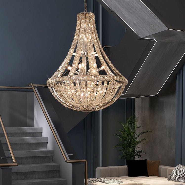 New Extra Large Luxury and Elegant Crystal Chandelier for Living Room/Staircase/Foyer/Villa/Duplex Hall-Nobipets