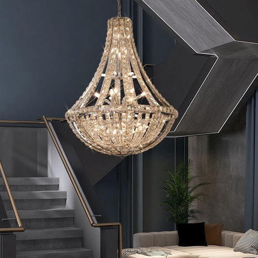 New Extra Large Luxury and Elegant Crystal Chandelier for Living Room/Staircase/Foyer/Villa/Duplex Hall-Nobipets