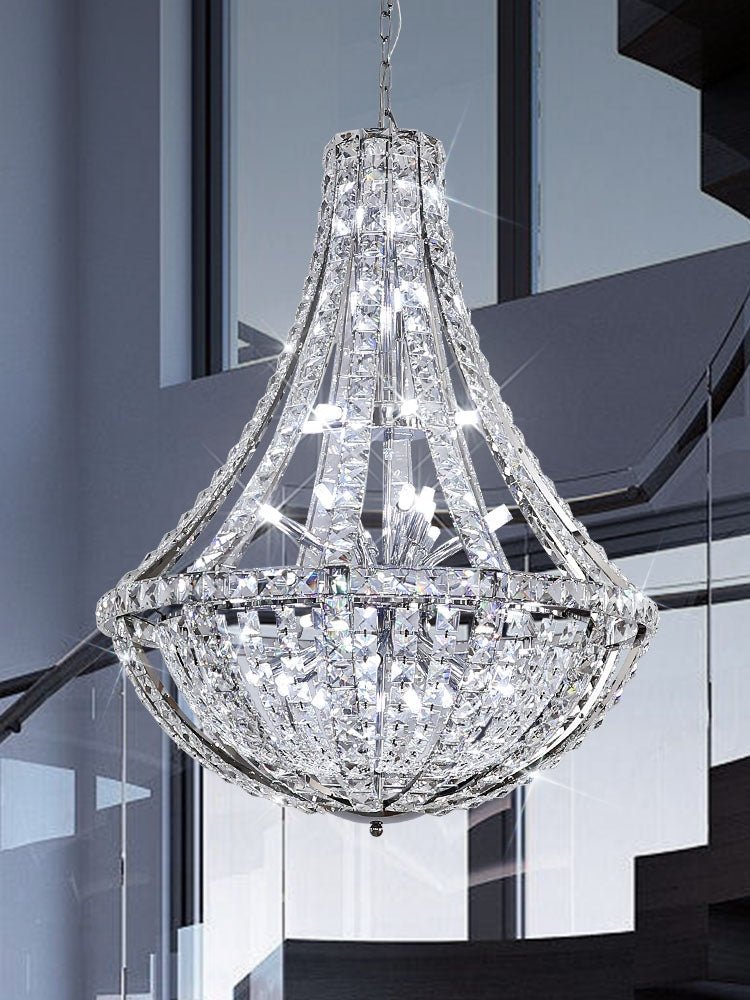 New Extra Large Luxury and Elegant Crystal Chandelier for Living Room/Staircase/Foyer/Villa/Duplex Hall-Nobipets