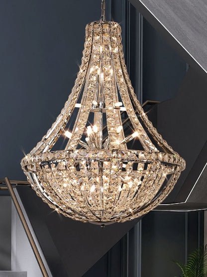 New Extra Large Luxury and Elegant Crystal Chandelier for Living Room/Staircase/Foyer/Villa/Duplex Hall-Nobipets