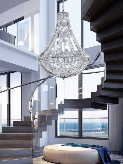 New Extra Large Luxury and Elegant Crystal Chandelier for Living Room/Staircase/Foyer/Villa/Duplex Hall-Nobipets