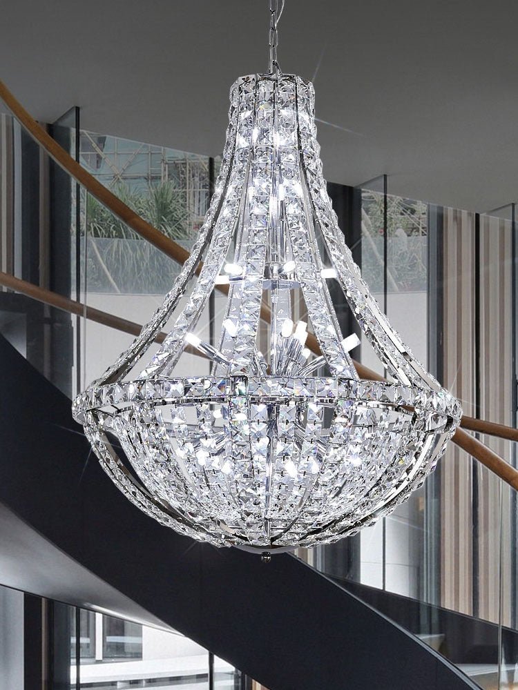 New Extra Large Luxury and Elegant Crystal Chandelier for Living Room/Staircase/Foyer/Villa/Duplex Hall-Nobipets