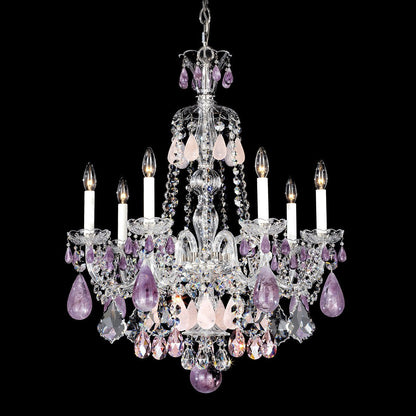 New Luxury Green/Purple Rock Crystal Chandelier for Living Room/Bedroom-Nobipets