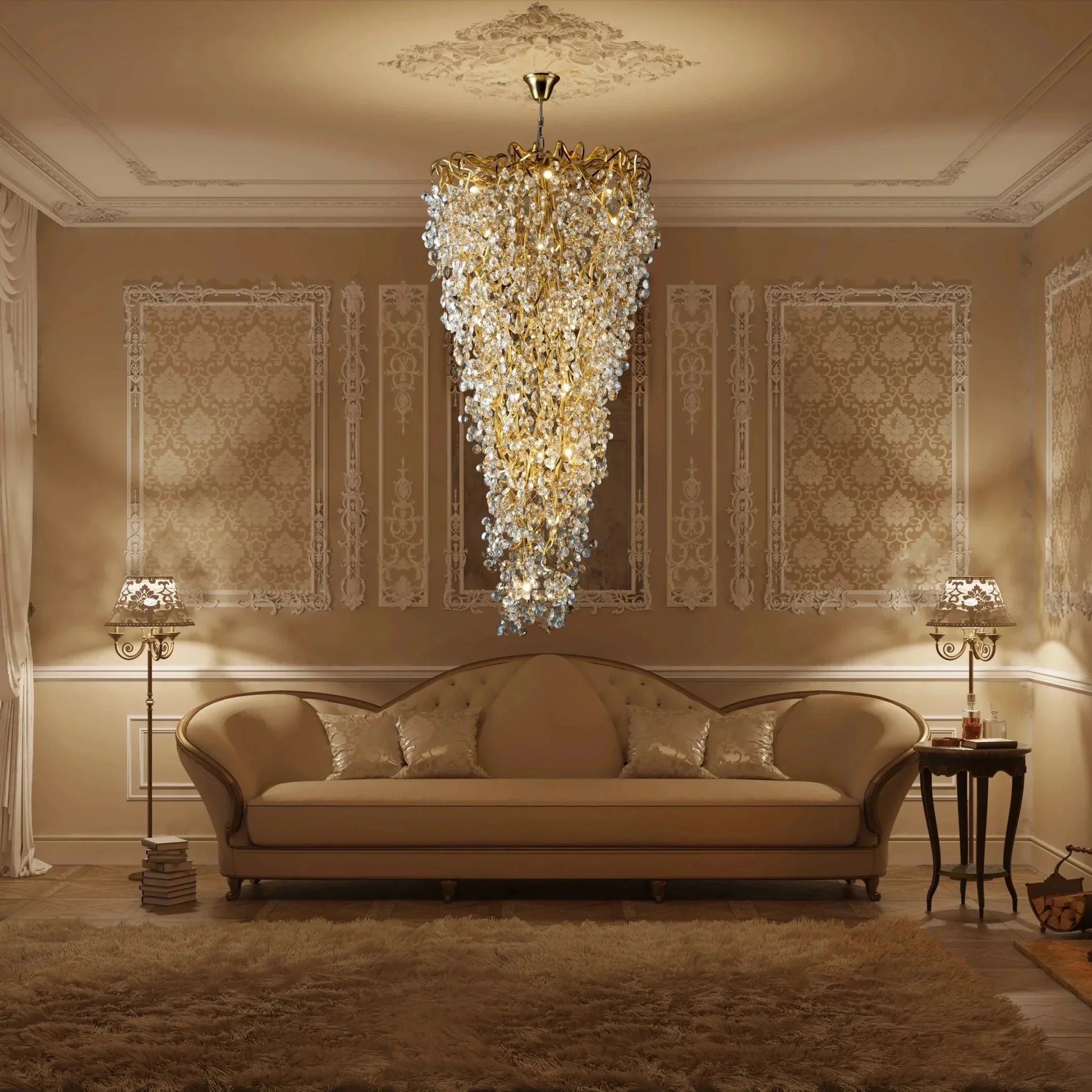 New Modern Light Luxury Branch Crystal Chandelier for Dining /Living Room-Nobipets