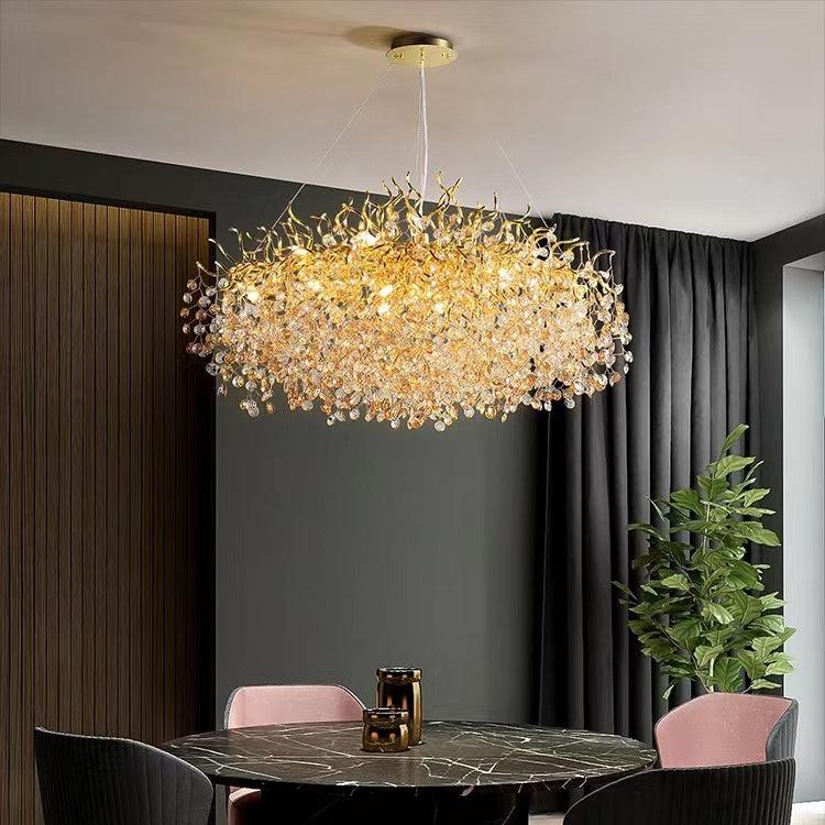 New Modern Light Luxury Branch Crystal Chandelier for Dining /Living Room-Nobipets
