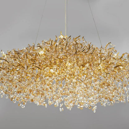 New Modern Light Luxury Branch Crystal Chandelier for Dining /Living Room-Nobipets