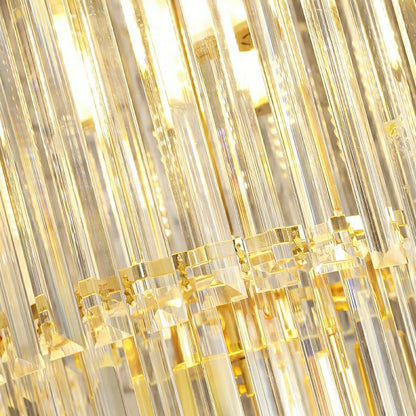 New Style Royal Large Crystal Chandelier Long Ceiling Lighting Fixture For Living Room Staircase/ Entryway-Nobipets
