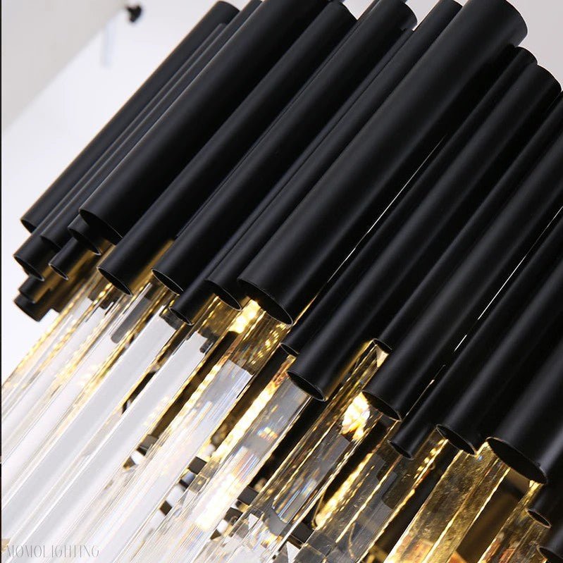 New York Foyer & Staircase Black Chandelier-Nobipets