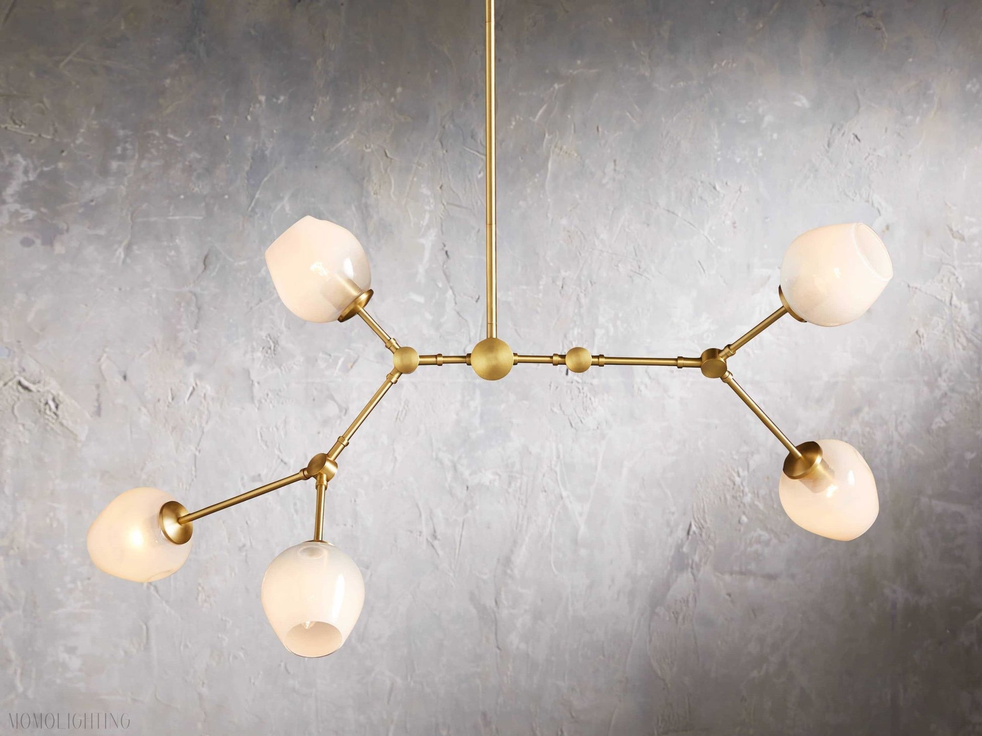Noella Brass Chandelier 52''-Nobipets