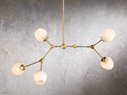 Noella Brass Chandelier 52''-Nobipets