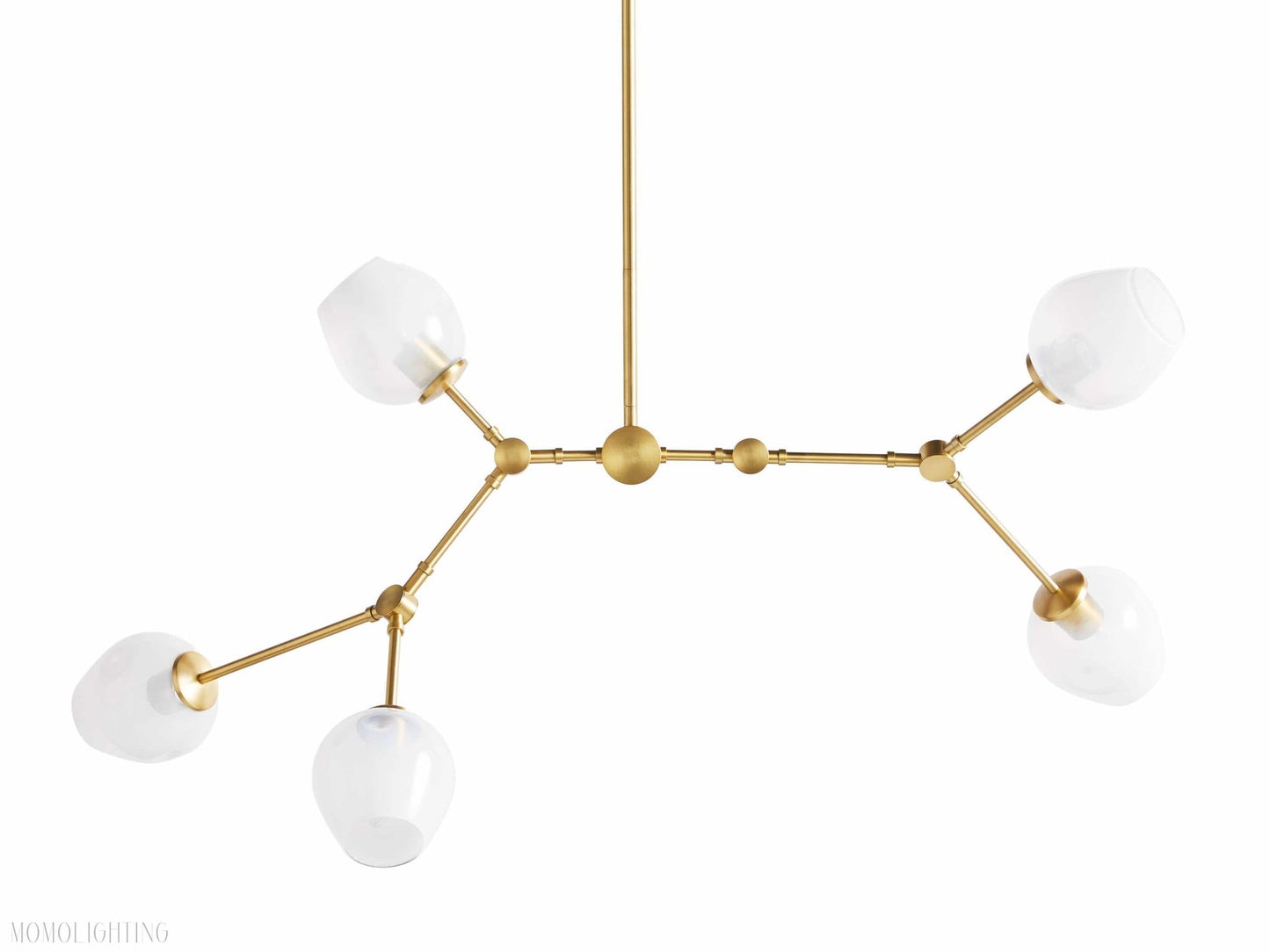Noella Brass Chandelier 52''-Nobipets