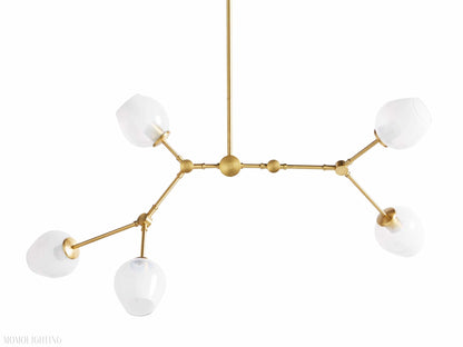 Noella Brass Chandelier 52''-Nobipets
